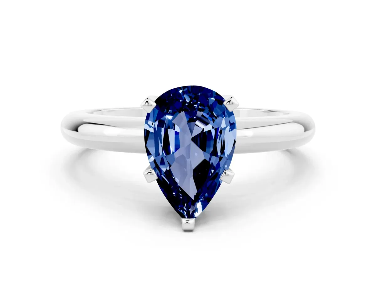 Round Green Sapphire Leaf Eternity Band with Bezel Setting Silver
