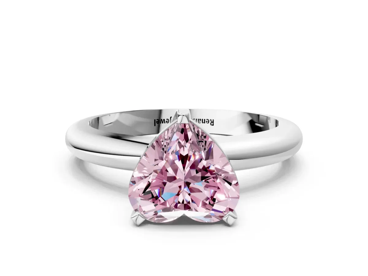 Pavé Round Aquamarine Twist Band Platinum
