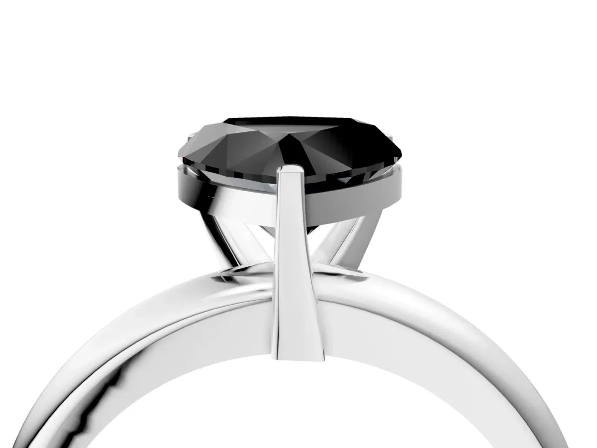 Pavé Round Blue Sapphire Twist Band Platinum