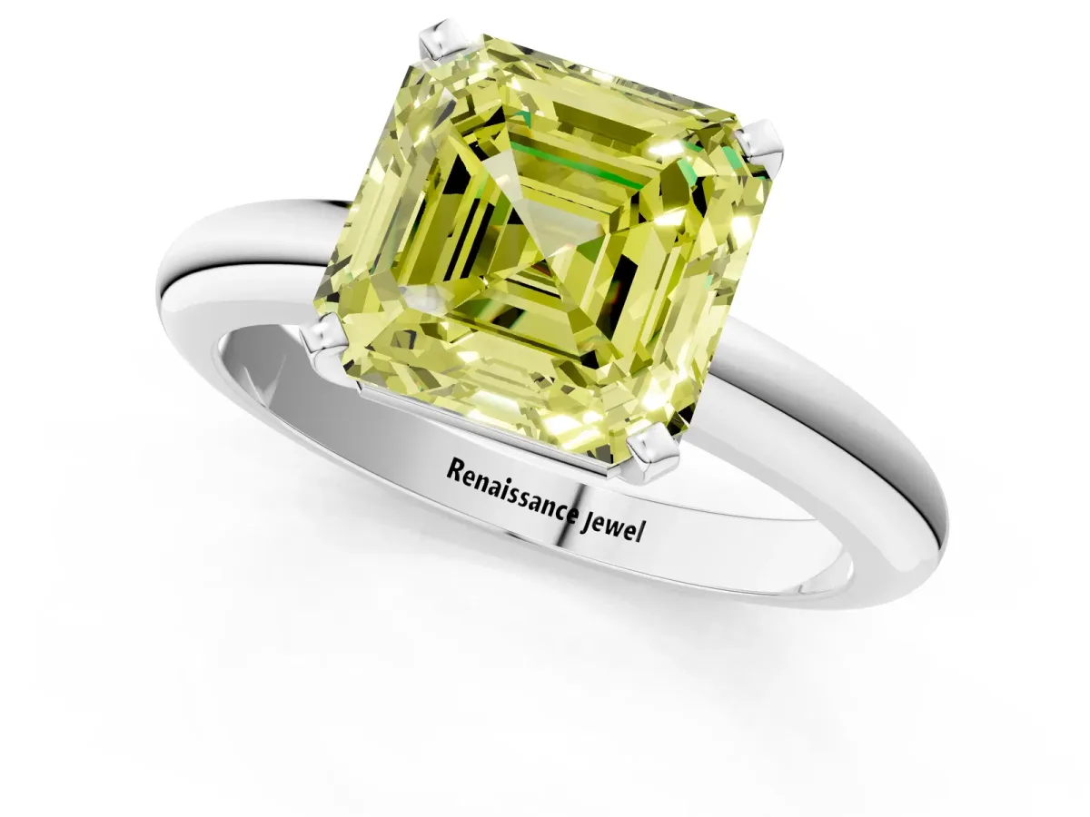 Pavé Round Green Sapphire Twist Band Platinum
