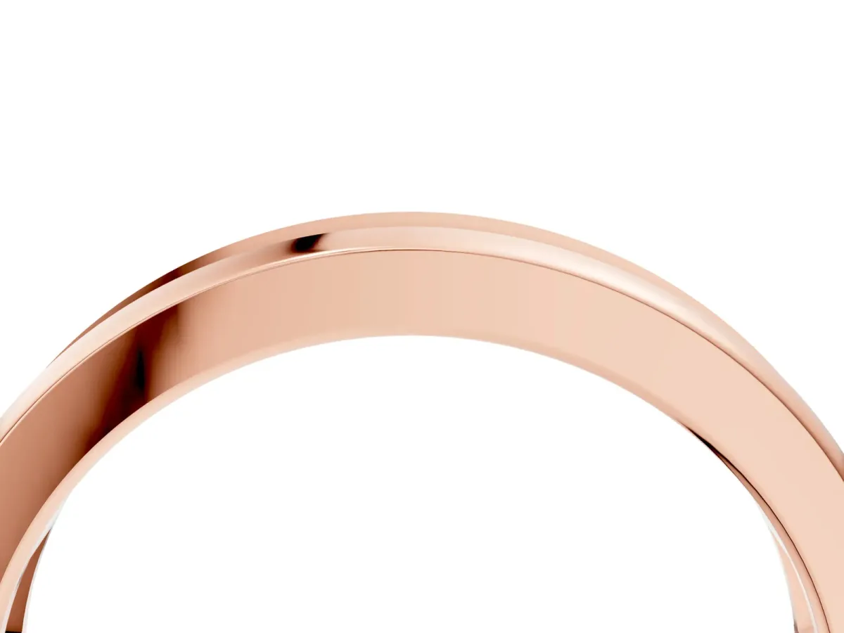 Channel-Set Baguette Diamond Eternity Band Rose gold