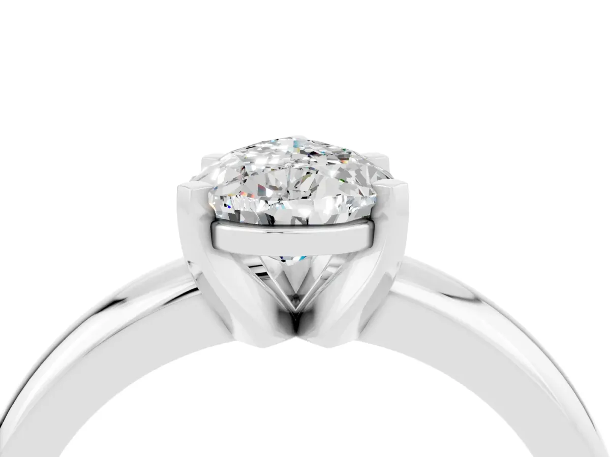 Round Peridot Leaf Eternity Band with Bezel Setting Platinum