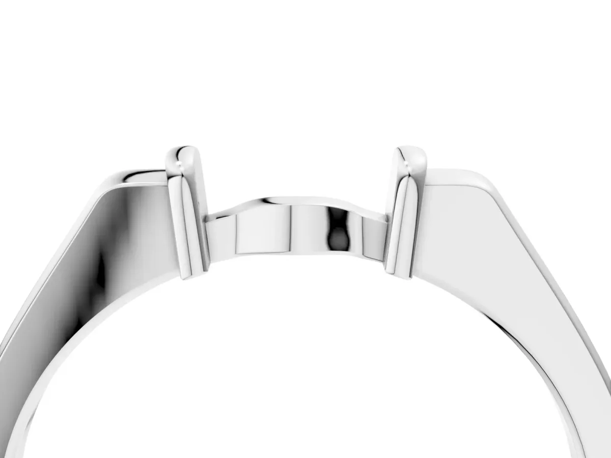 Classic Knot Twist Band Platinum