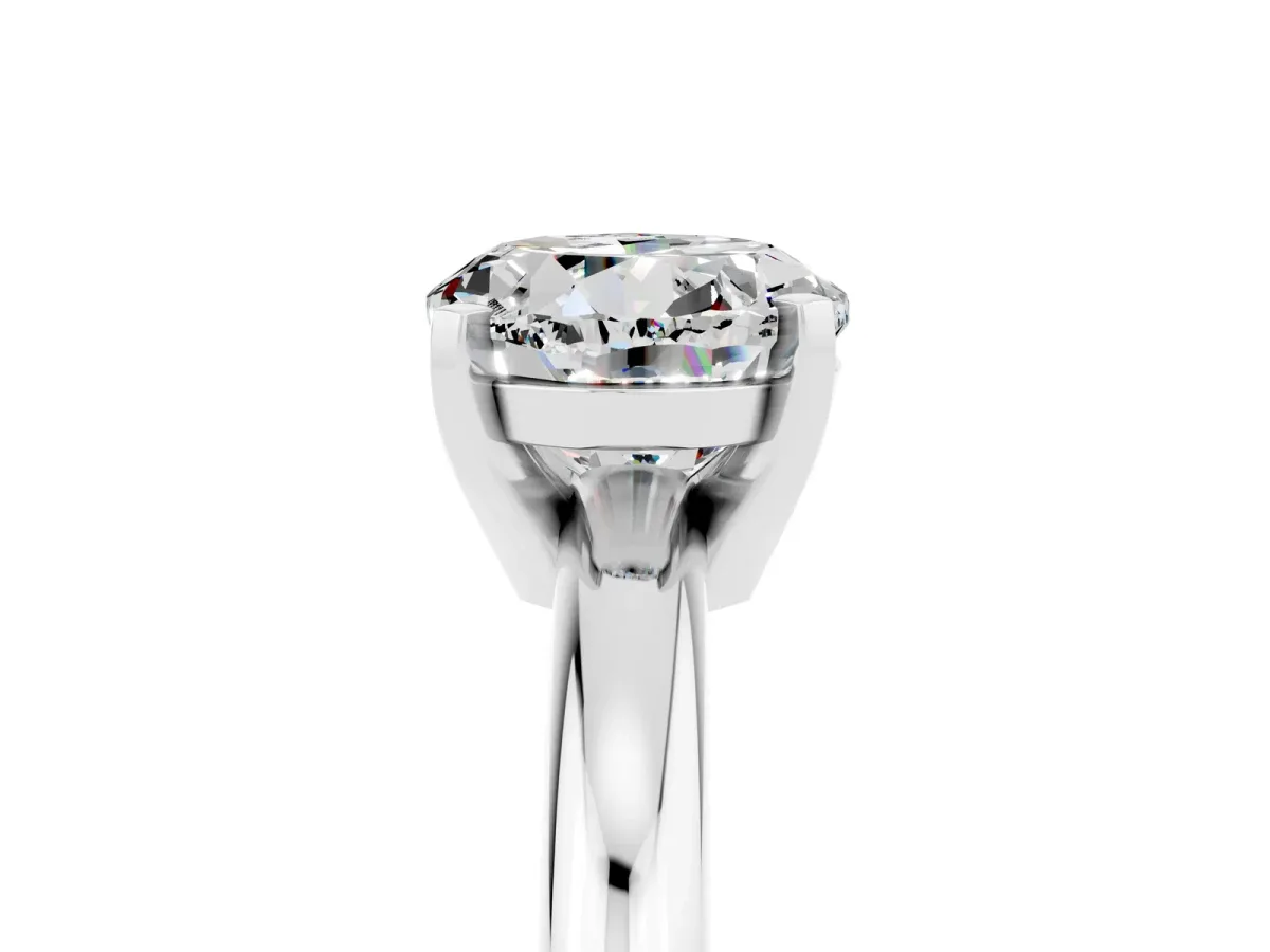 Pavé Round Yellow Sapphire Twist Band Silver