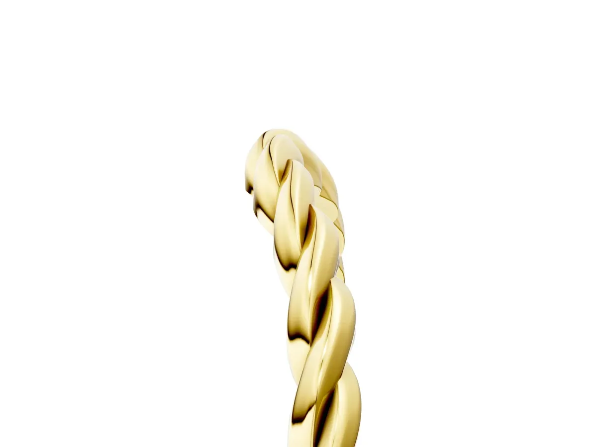 Marquise Diamond Twist Eternity Band with Bezel Setting Yellow gold
