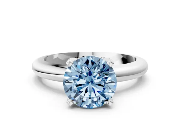 Oval and Pear Toi Moi Ring with Prong Setting and Plain Band Silver