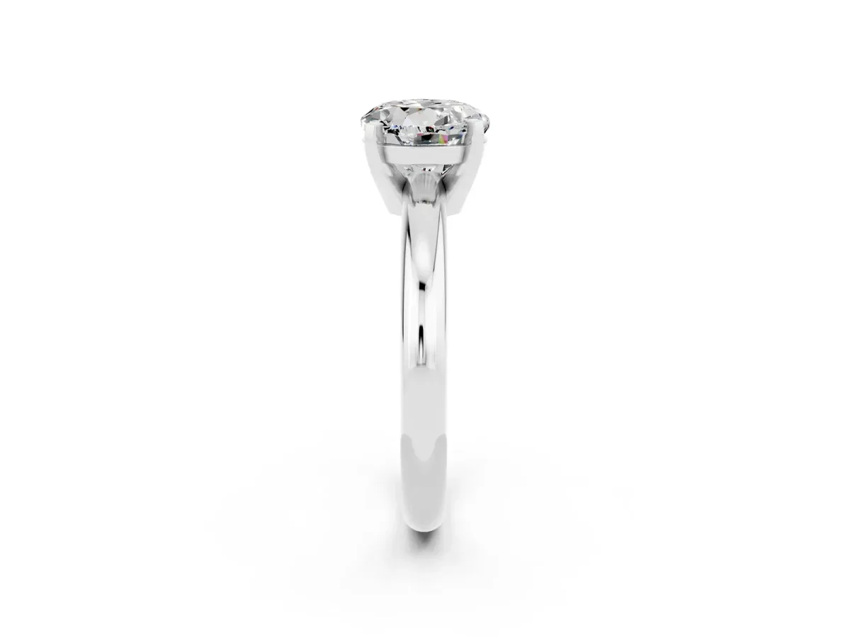 Pavé Round Yellow Sapphire Twist Band Silver