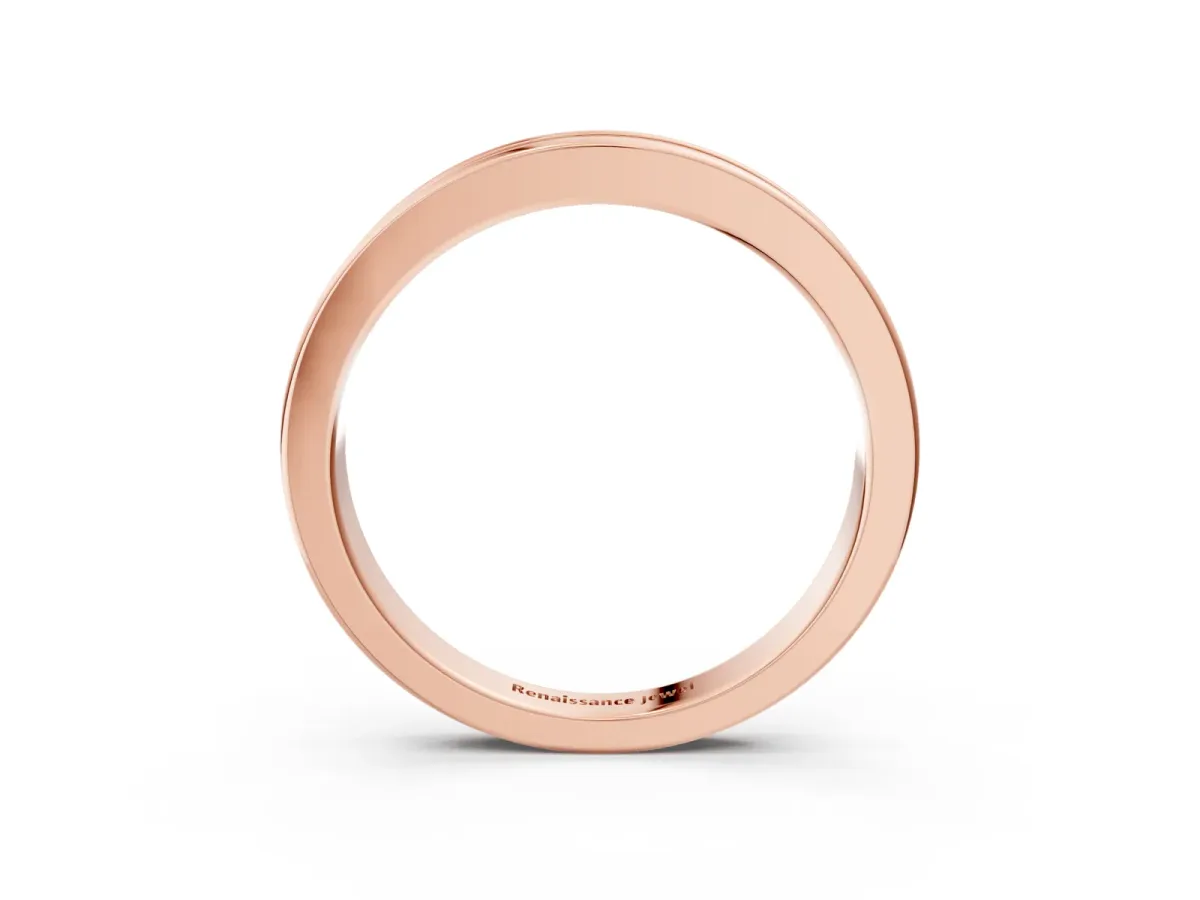 Channel Set Round Diamond Eternity Band Rose gold