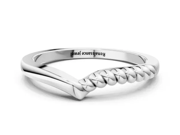 Twisted Solitaire Round Cut Knife Edge Prong Ring Platinum