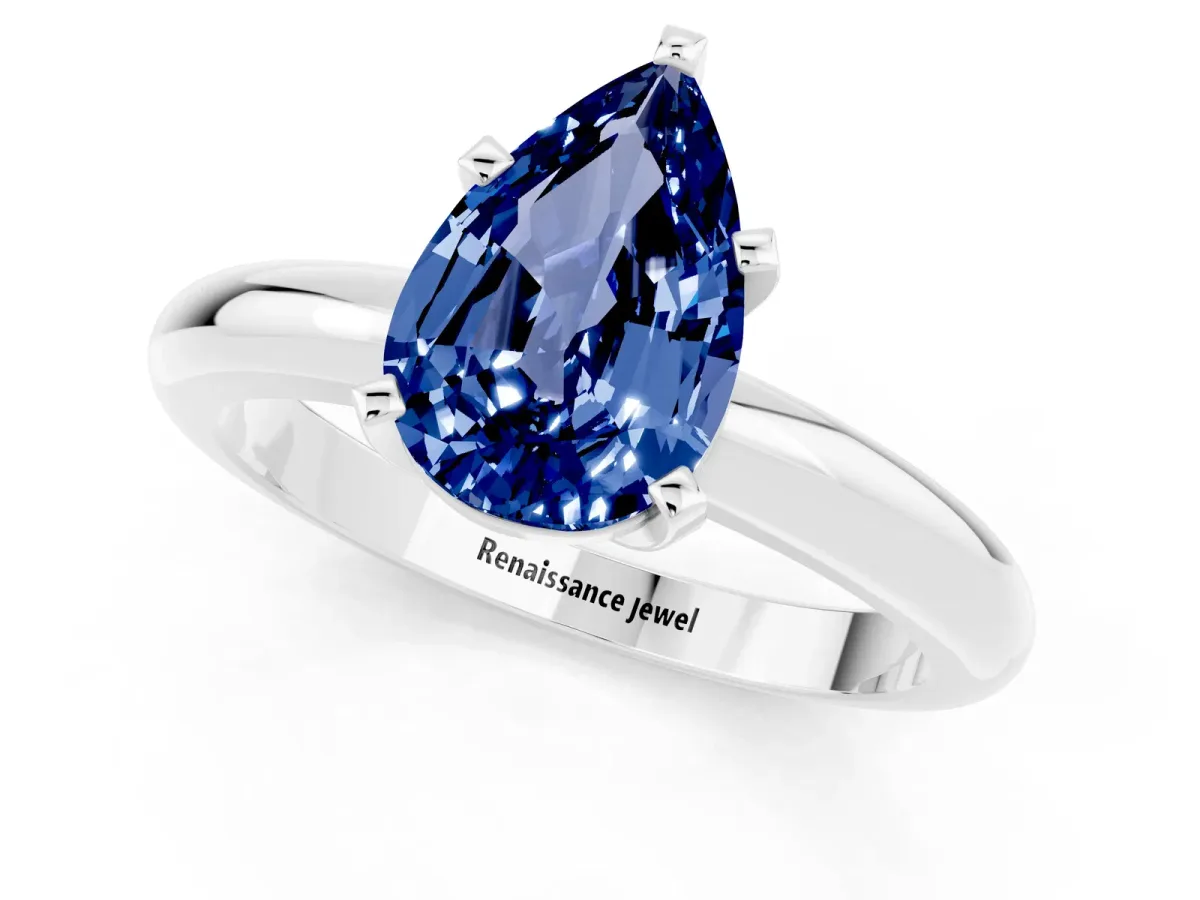 Round Green Sapphire Leaf Eternity Band with Bezel Setting Silver