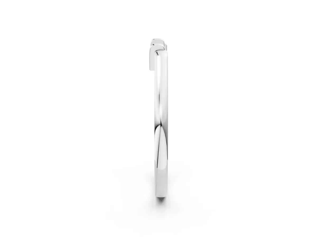 Classic Knot Twist Band Platinum