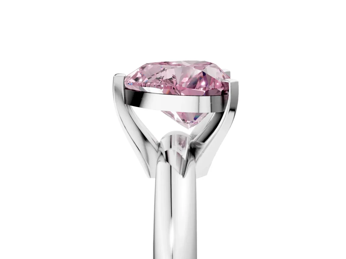 Pavé Round Aquamarine Twist Band Platinum