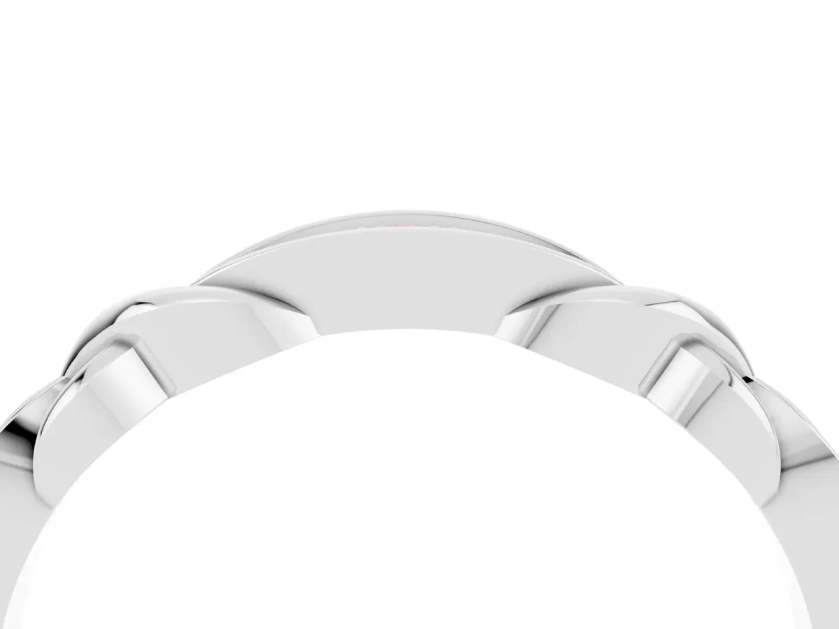 Twisted Marquise Pink Sapphire Pavé Band with Shared Prong Setting Platinum