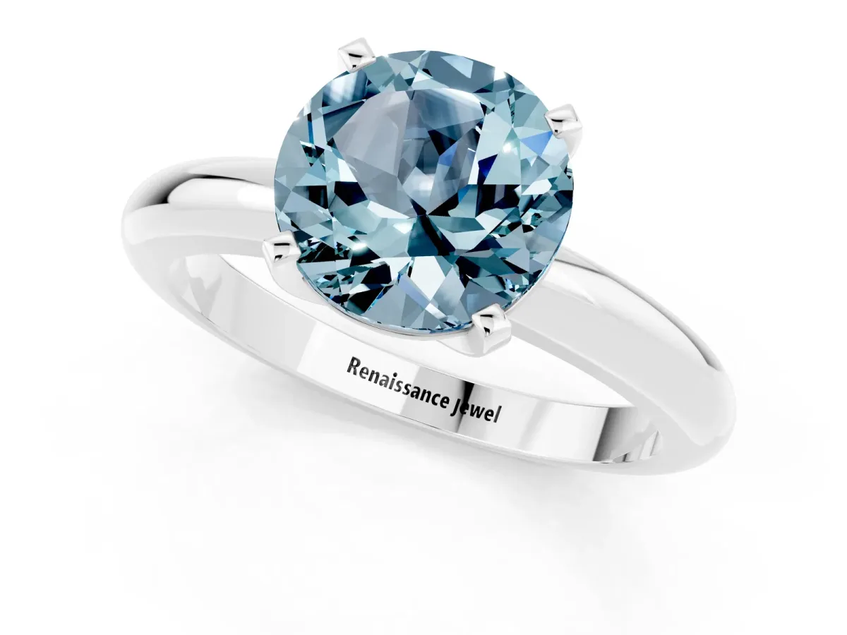 Pear and Heart Toi Moi Ring with Prong Setting and Plain Band Platinum