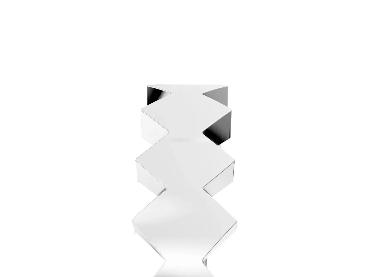 Zigzag Chevron Band with No Stone Platinum
