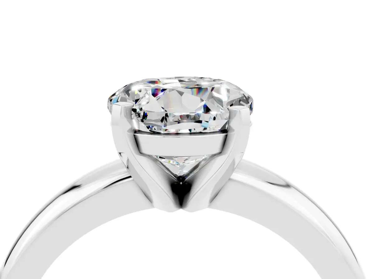 Pavé Round Yellow Sapphire Twist Band Silver