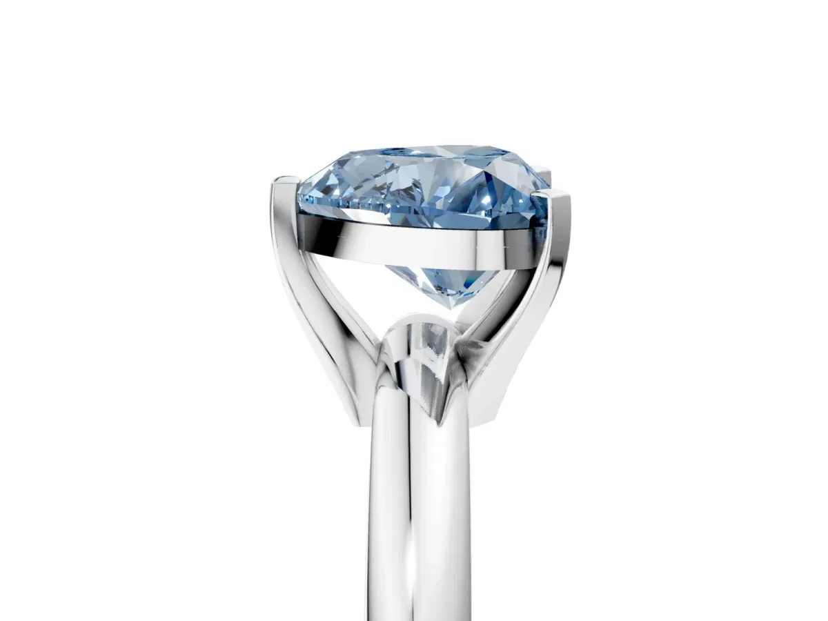 Pavé Round Green Sapphire Twist Band Silver