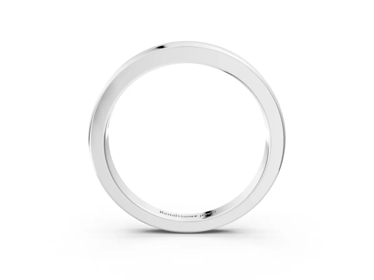 Channel-Set Baguette Diamond Eternity Band White gold