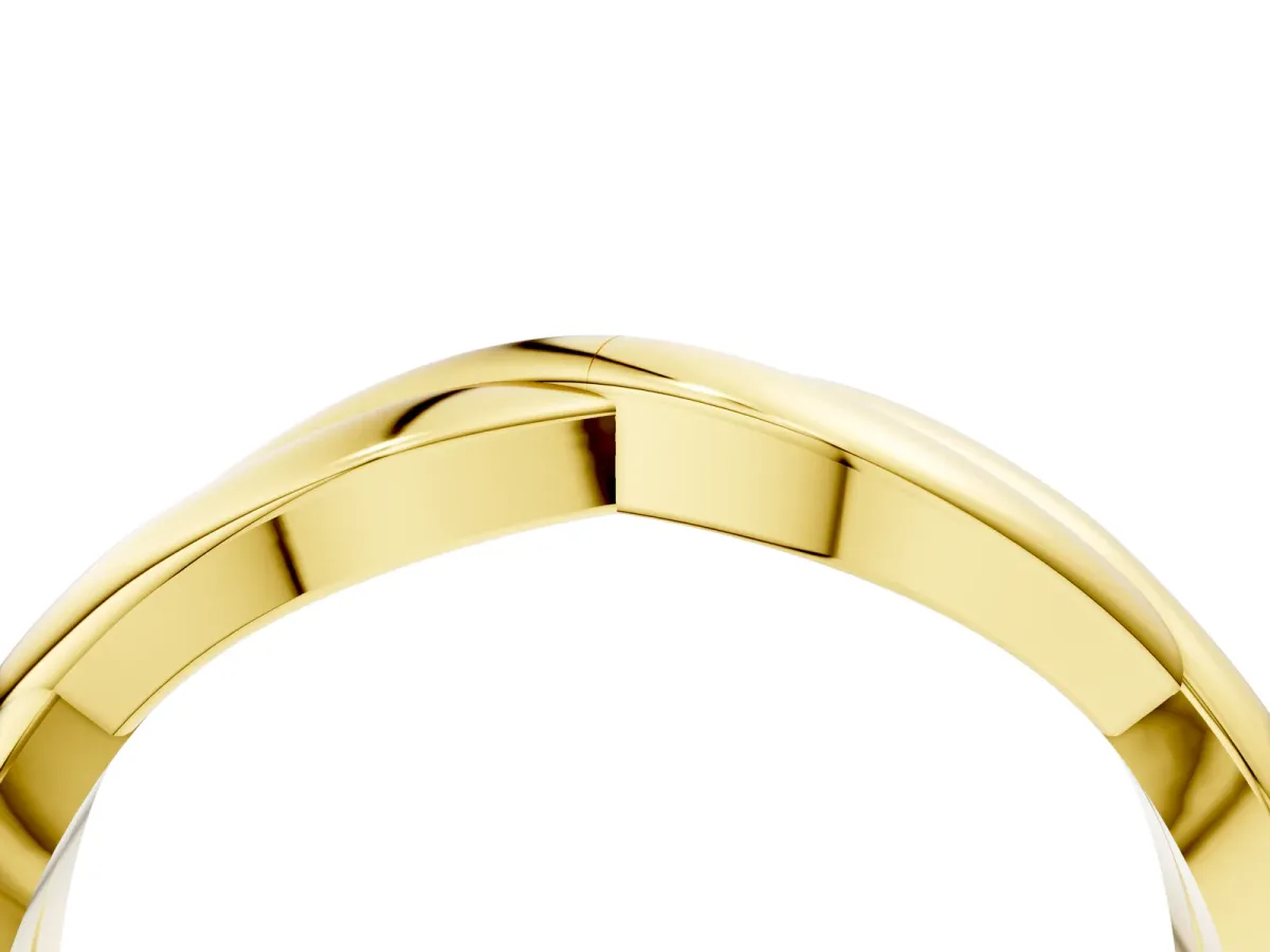 Infinity Twisted Plain Band Yellow gold