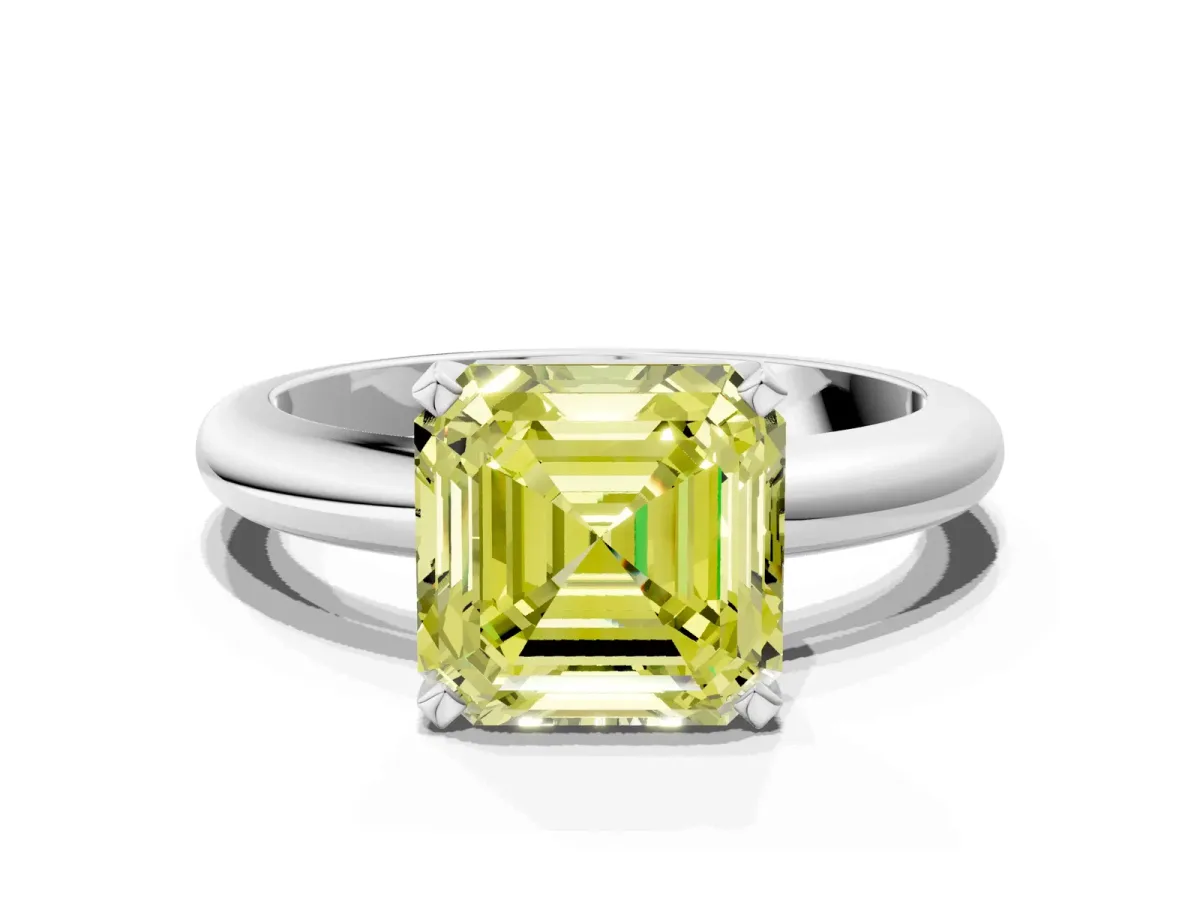 Pavé Round Green Sapphire Twist Band Platinum