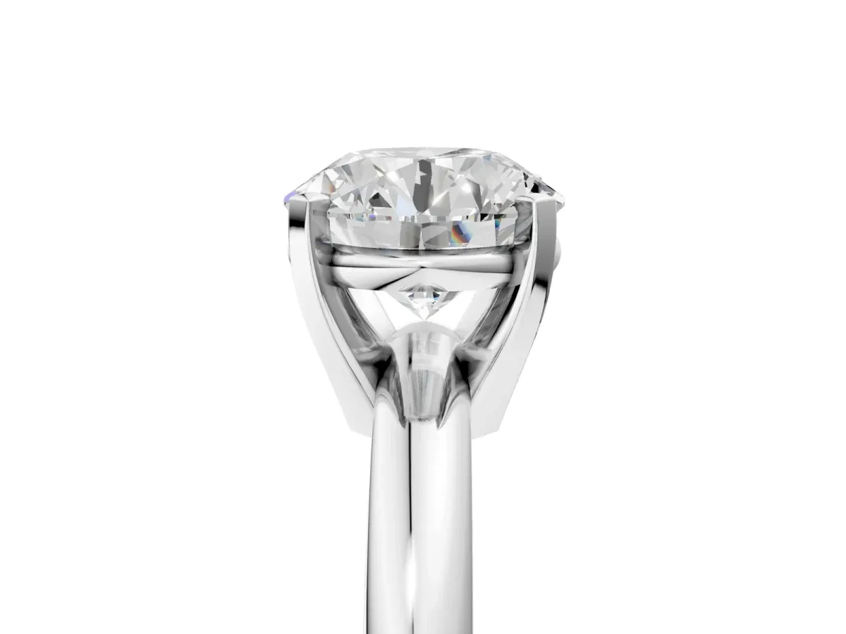 Pavé Round Ruby Twist Band Platinum
