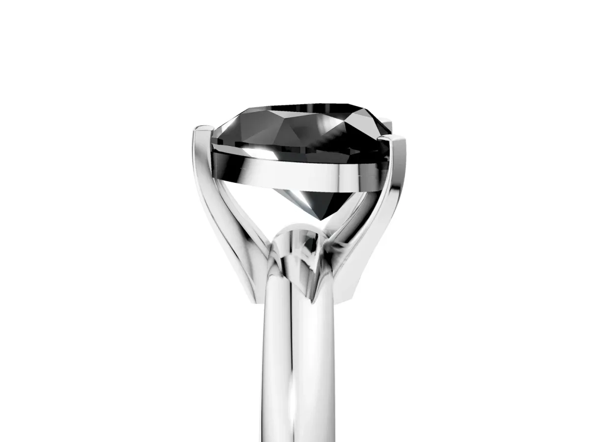 Pavé Round Blue Sapphire Twist Band Platinum