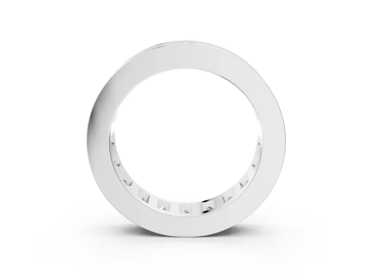 Princess Cut Eternity Band with Channel Set Platinum
