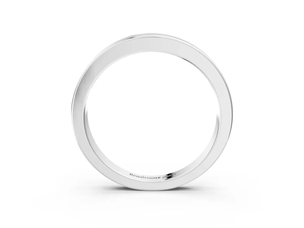 Channel Set Round Diamond Eternity Band Silver