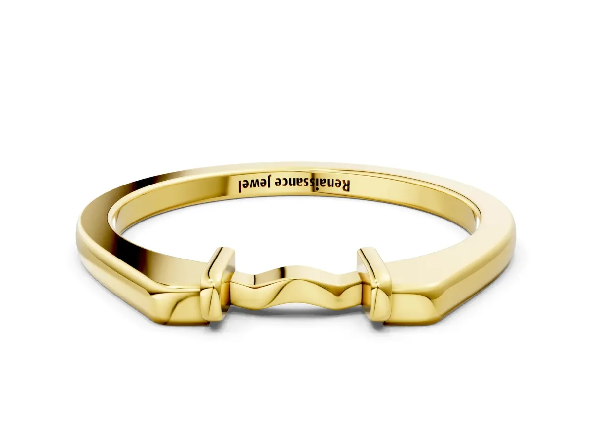 Classic Knot Twist Band Yellow gold