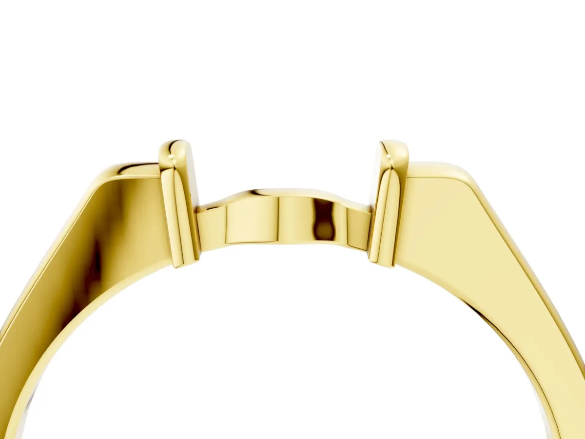 Classic Knot Twist Band Yellow gold