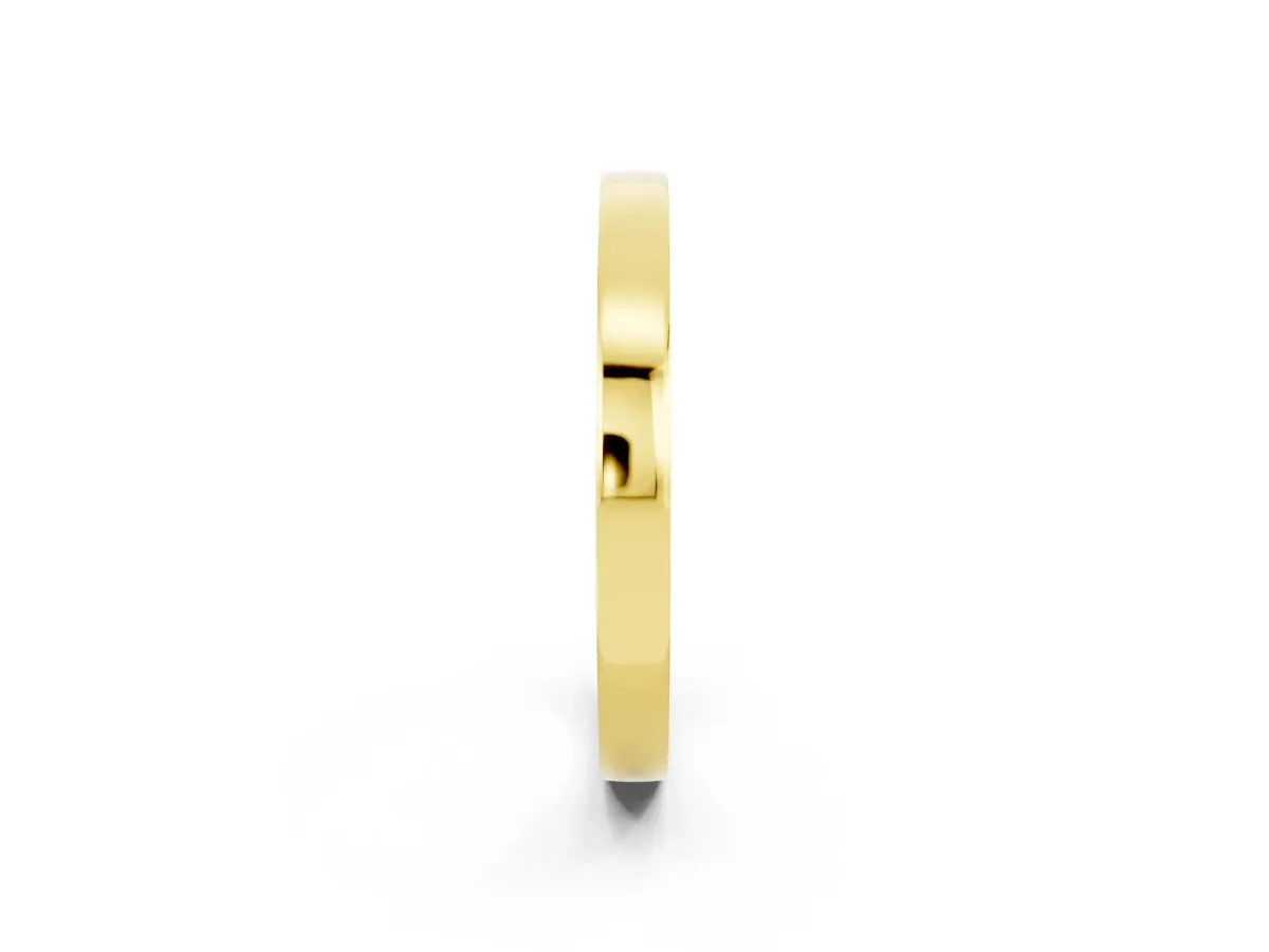 Pavé Round Amethyst Channel Set Band Yellow gold