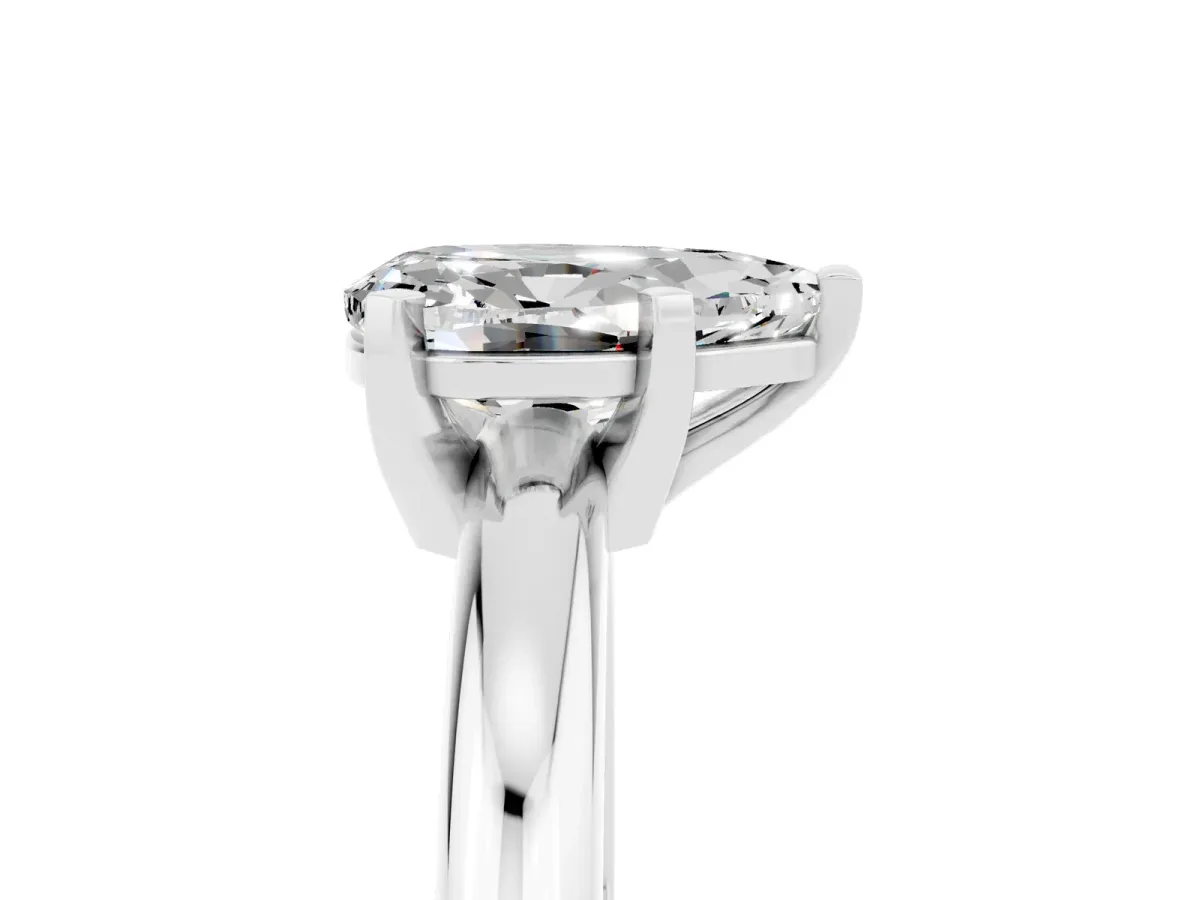 Round Peridot Leaf Eternity Band with Bezel Setting Platinum
