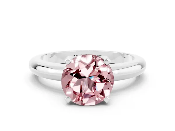 Marquise and Princess Toi Moi Ring with Prong Setting and Plain Band White gold