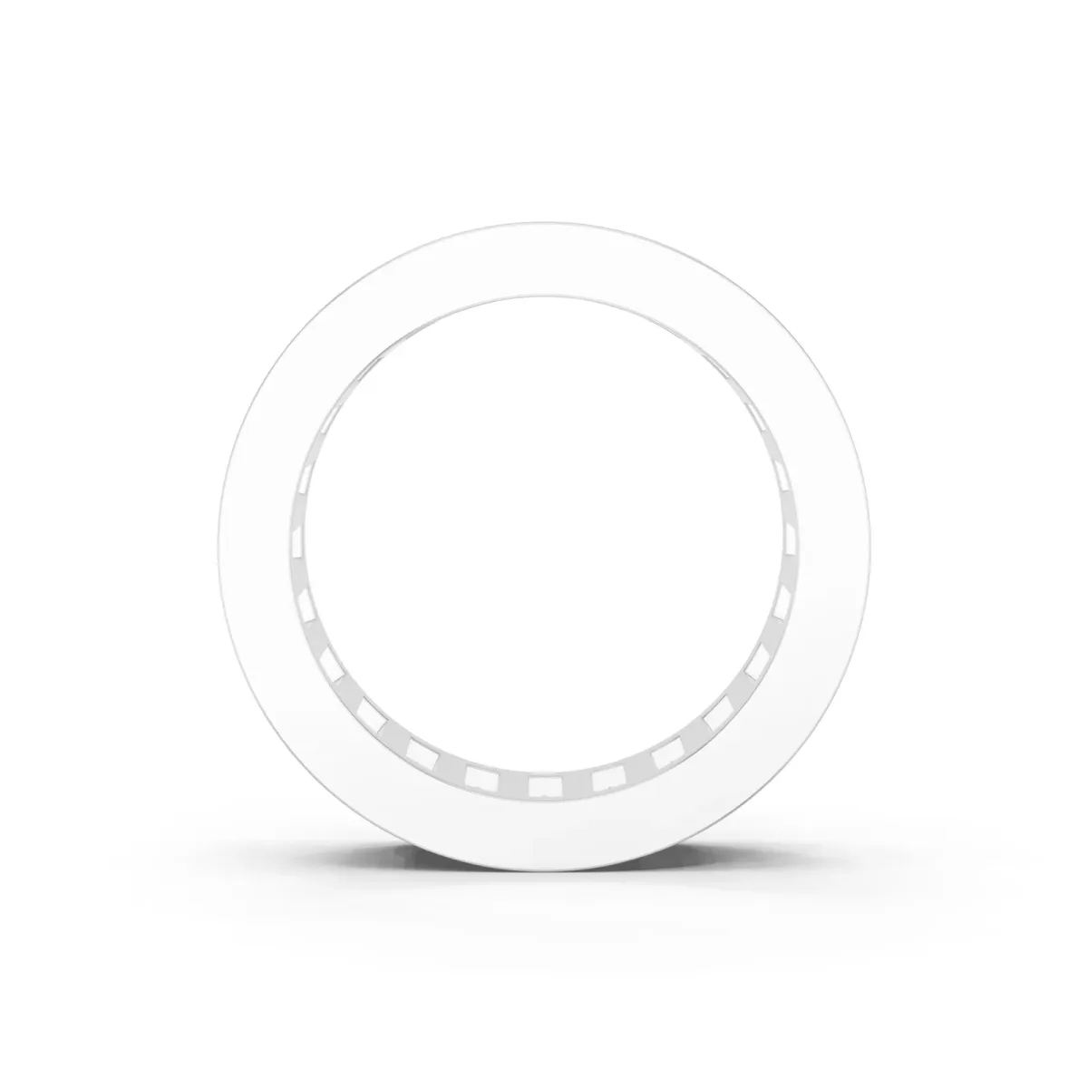 emerald Cut eternity band with channel set Silver