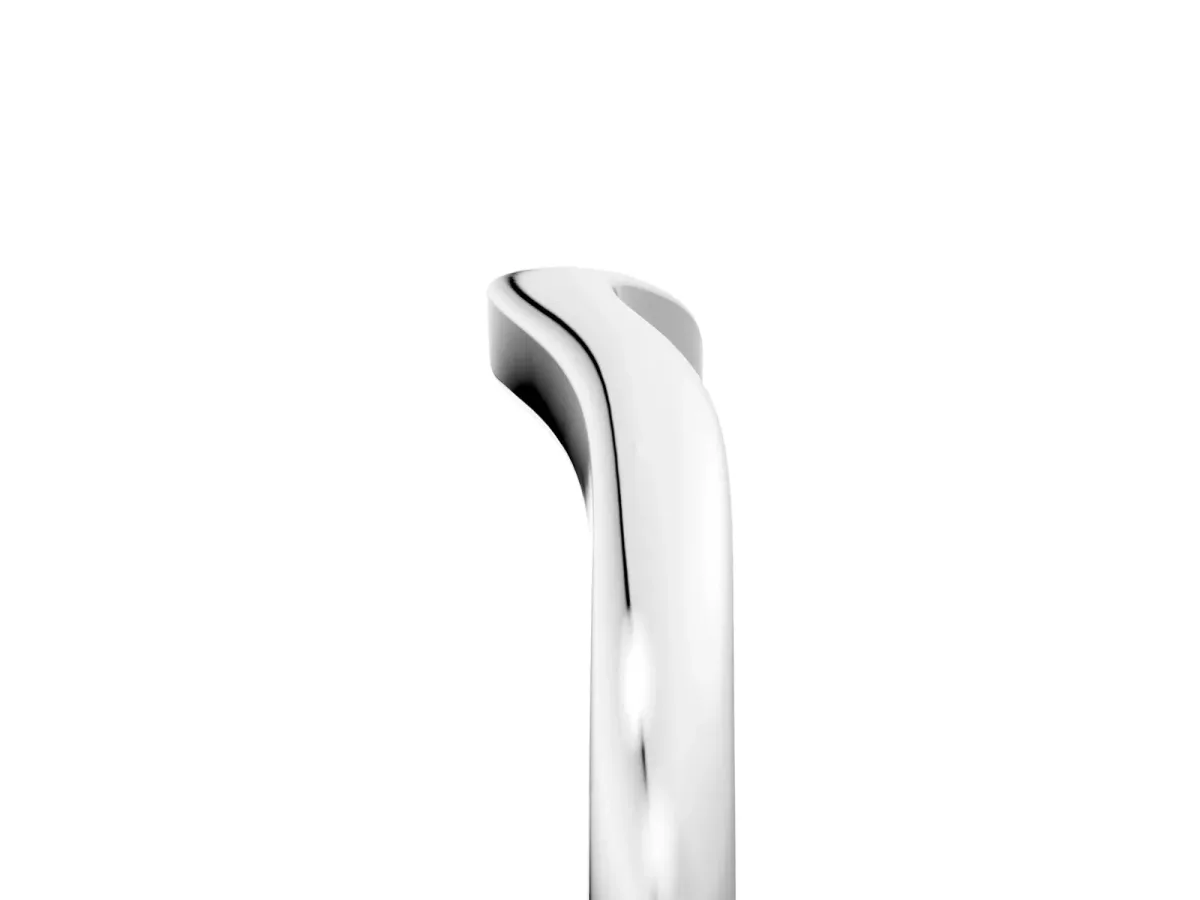 Curved Plain Band Platinum