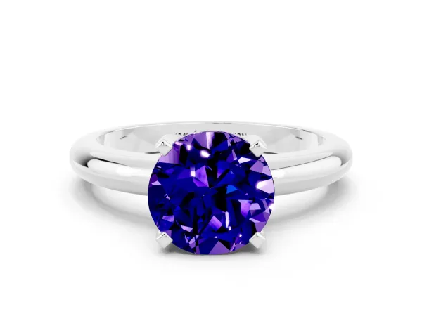 Oval and Pear Toi Moi Ring with Prong Setting and Plain Band White gold
