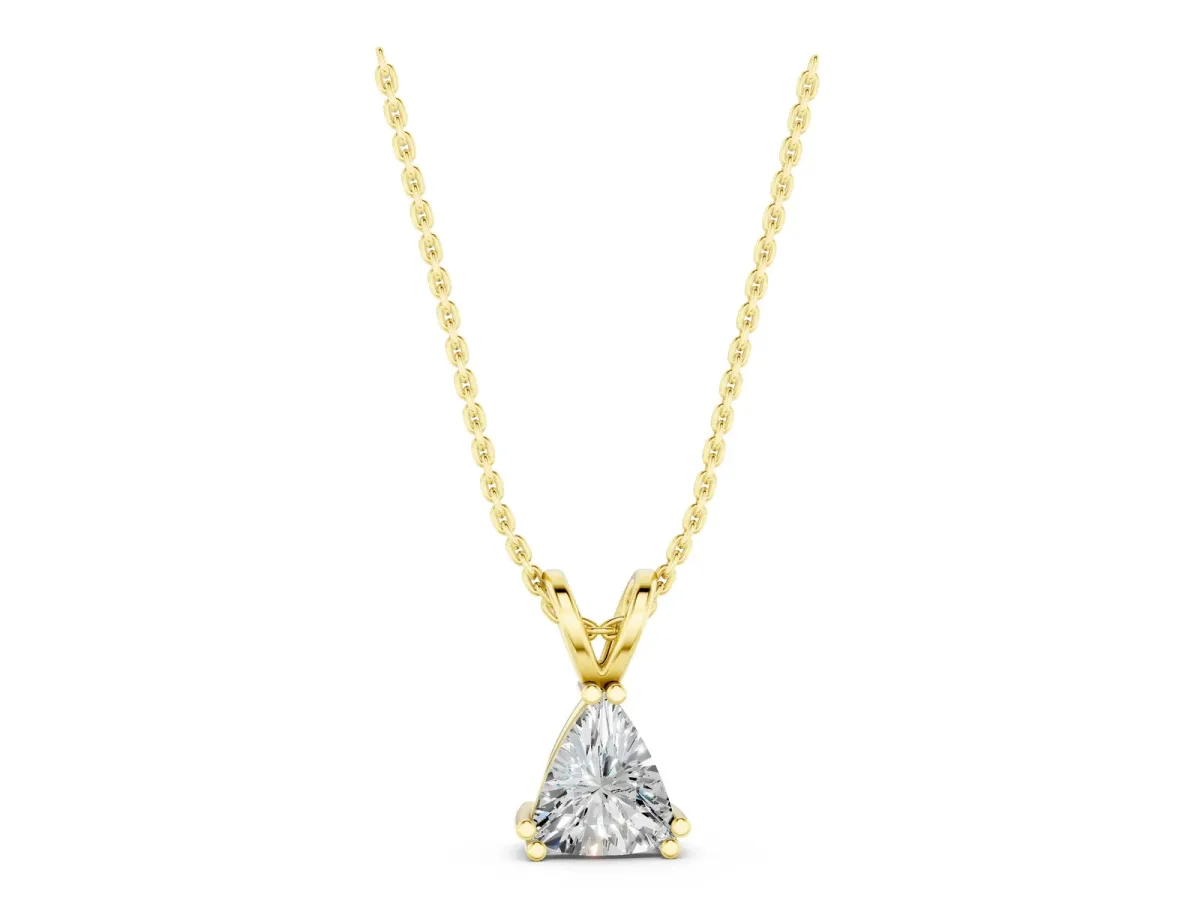 Gold Wire Wrapped Calf Crystal Pendant Yellow gold