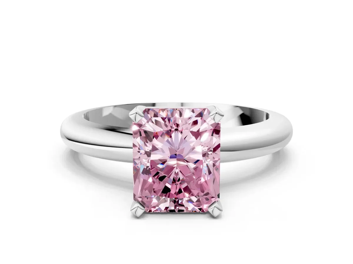 Pavé Round Tanzanite Twist Band Silver