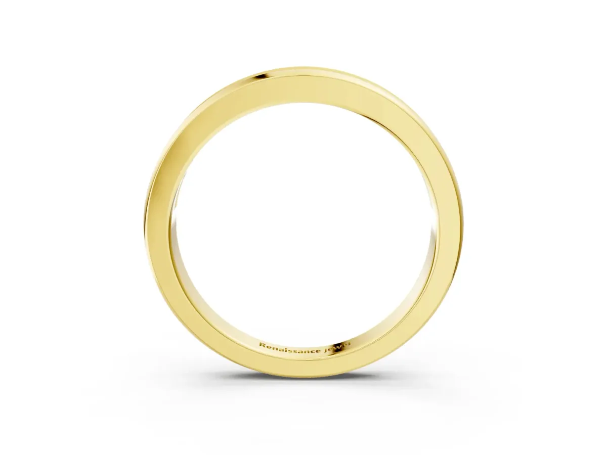 Channel-Set Baguette Diamond Eternity Band Yellow gold