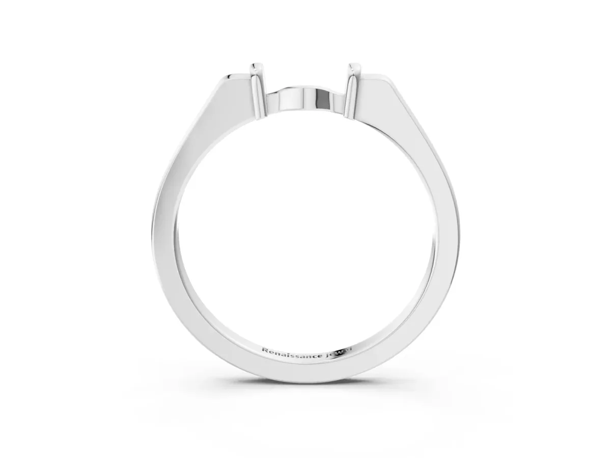 Classic Knot Twist Band Platinum