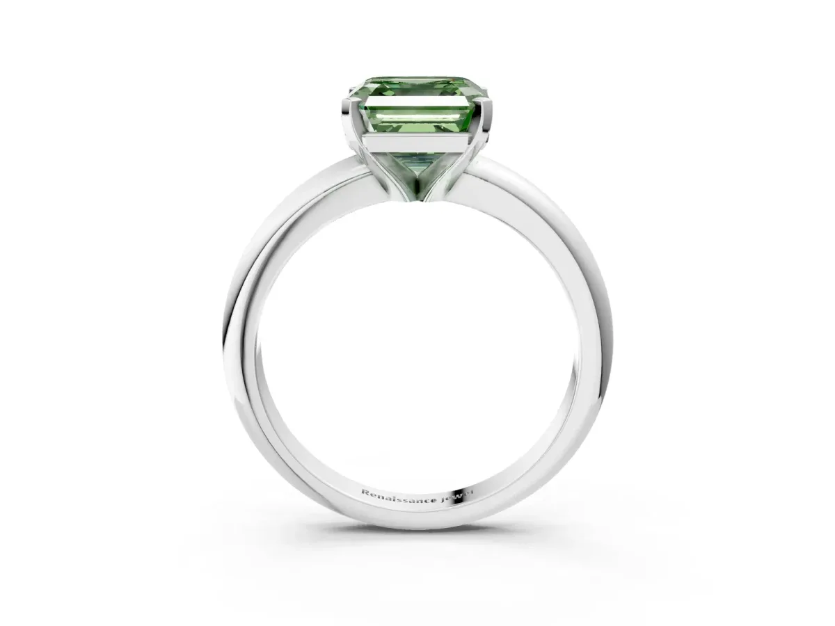 Pavé Round Blue Topaz Twist Band Platinum