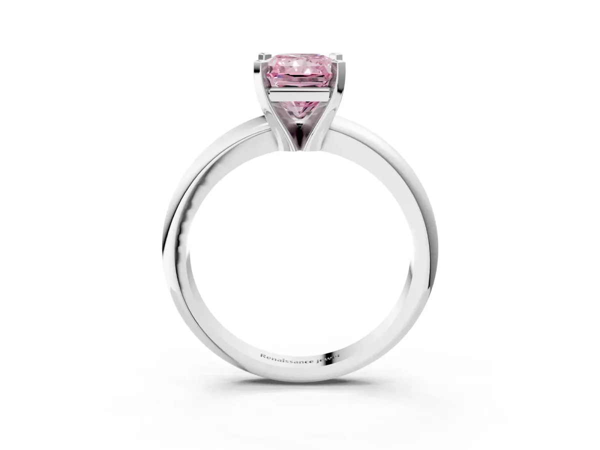Pavé Round Tanzanite Twist Band Silver